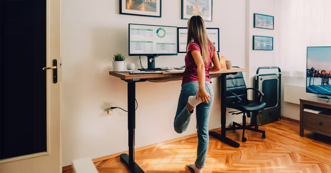 Health benefits of a height-adjustable desk – why alternating between sitting and standing makes your day better.