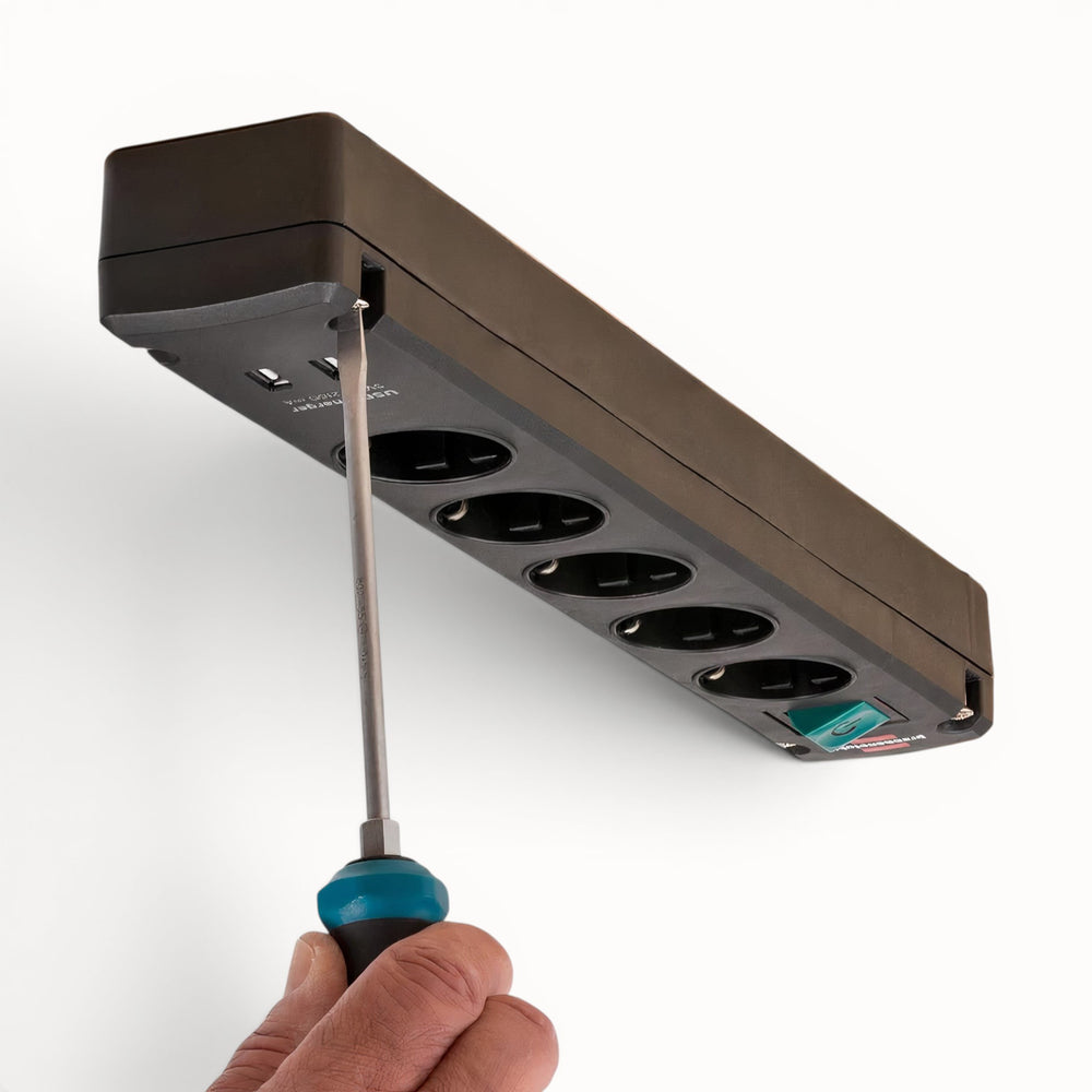 Under-desk power strip